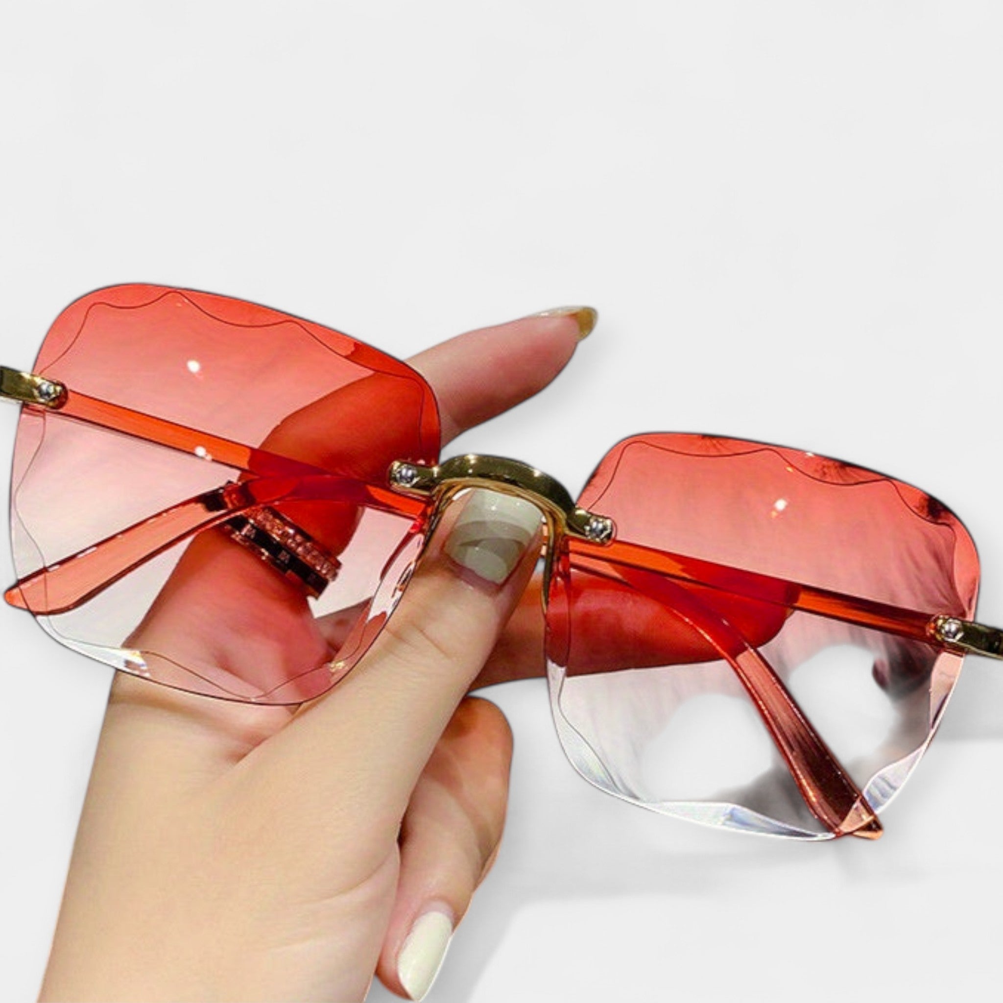 Klasické Retro Okuliare Bez Rámu