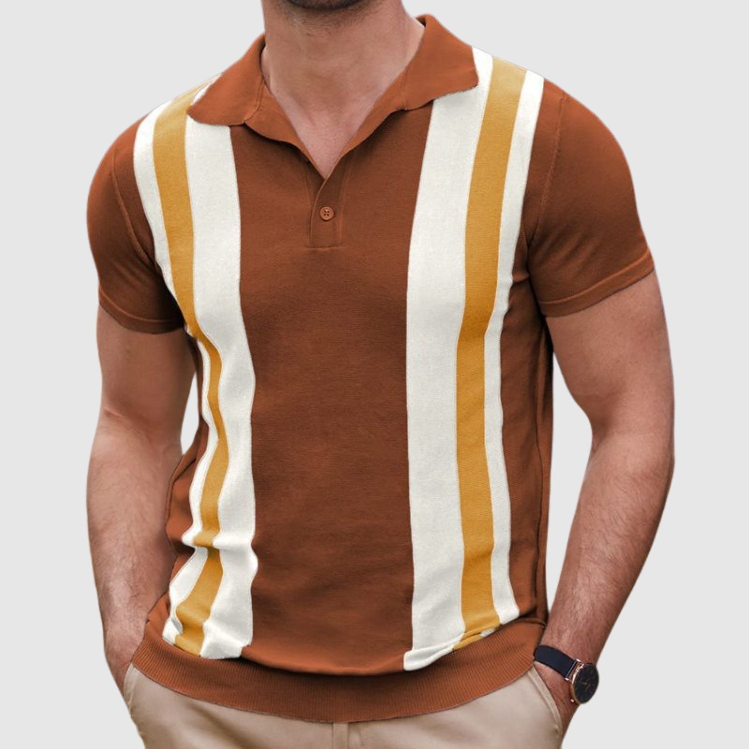 Ľudovít – Polo tričko s kontrastnými detailmi