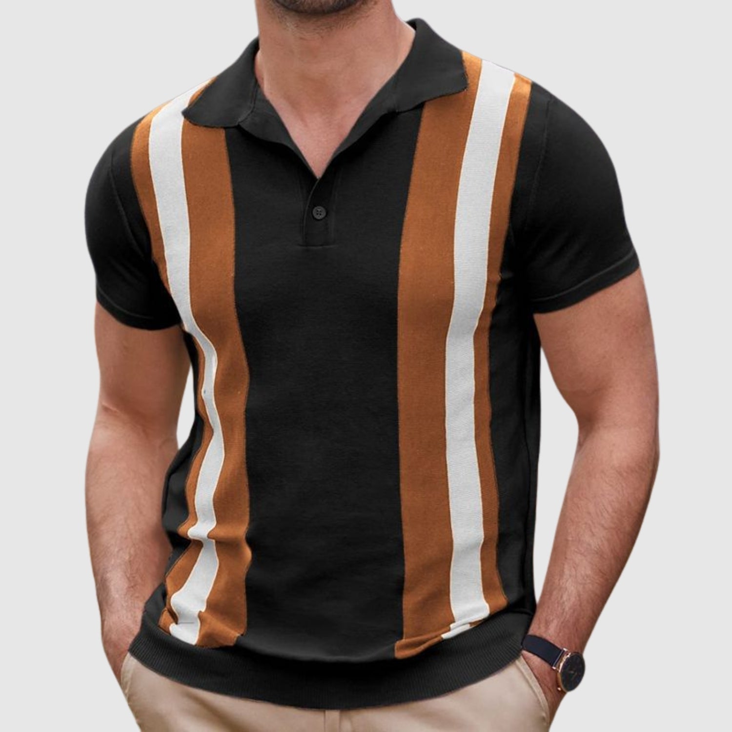 Ľudovít – Polo tričko s kontrastnými detailmi