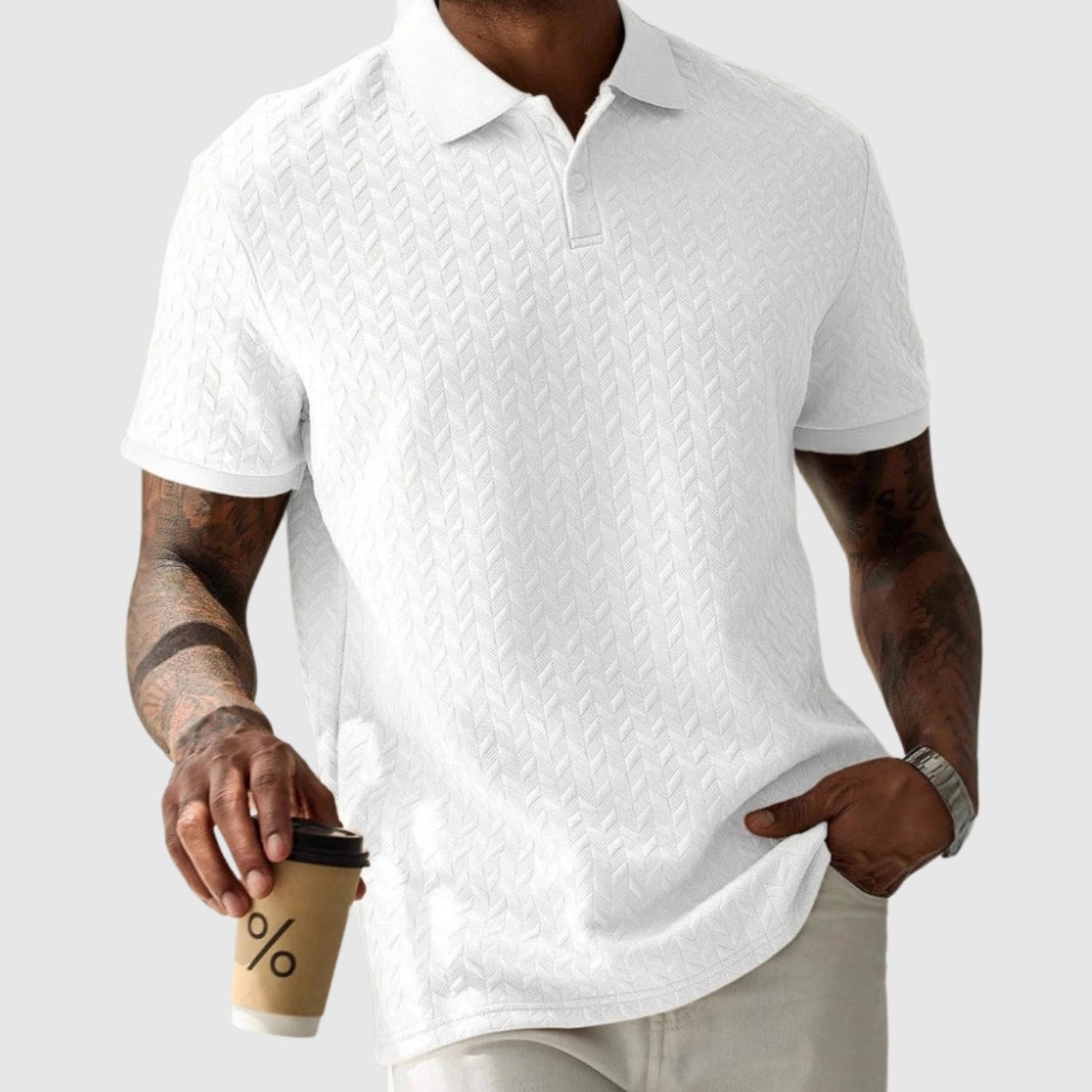 Ľuboš – Štruktúrované polo tričko