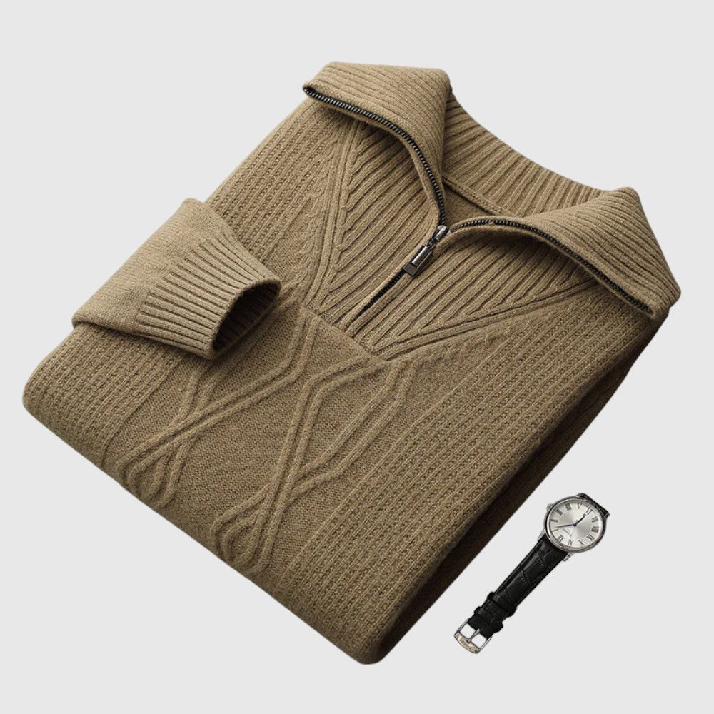 Norbert - Pulóver s ťahákom Taranto z merino vlny