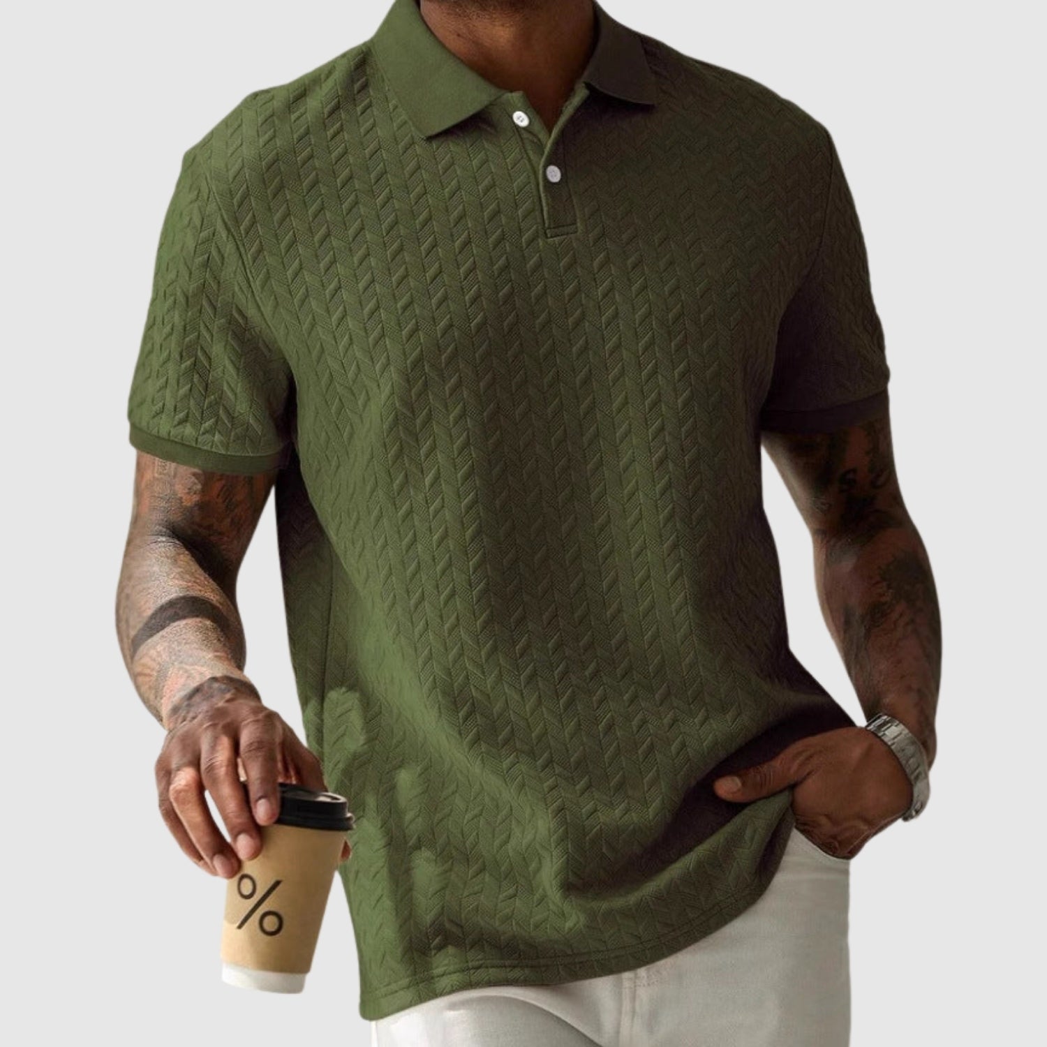 Ľuboš – Štruktúrované polo tričko