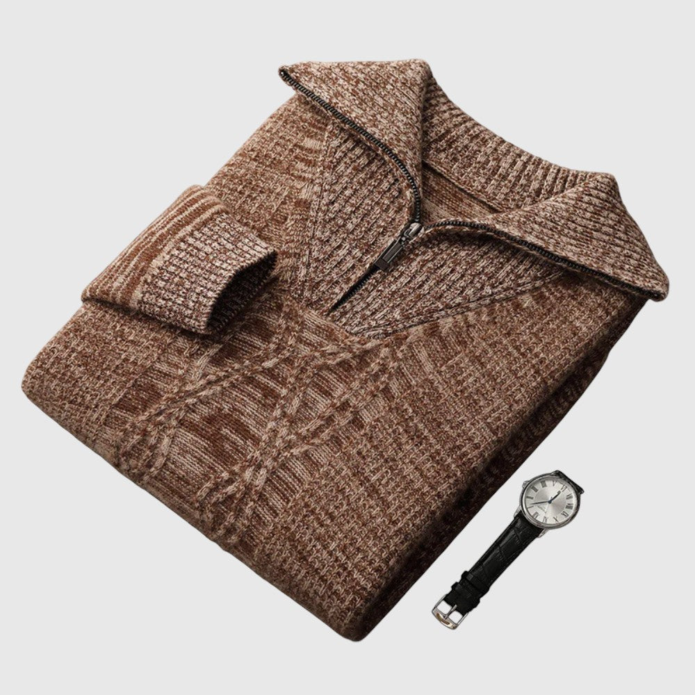 Norbert - Pulóver s ťahákom Taranto z merino vlny