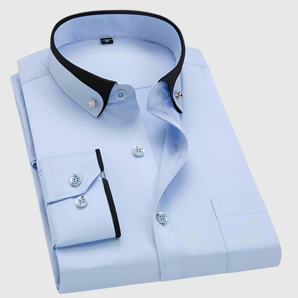 Jan - Košeľa s kontrastným golierom