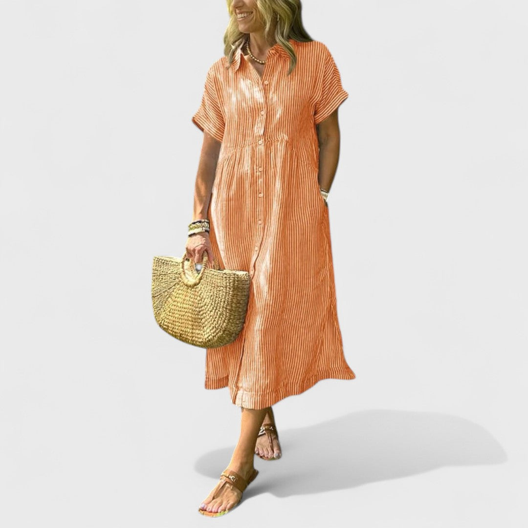 Angela - Vzdušná Rárovaná Šaty