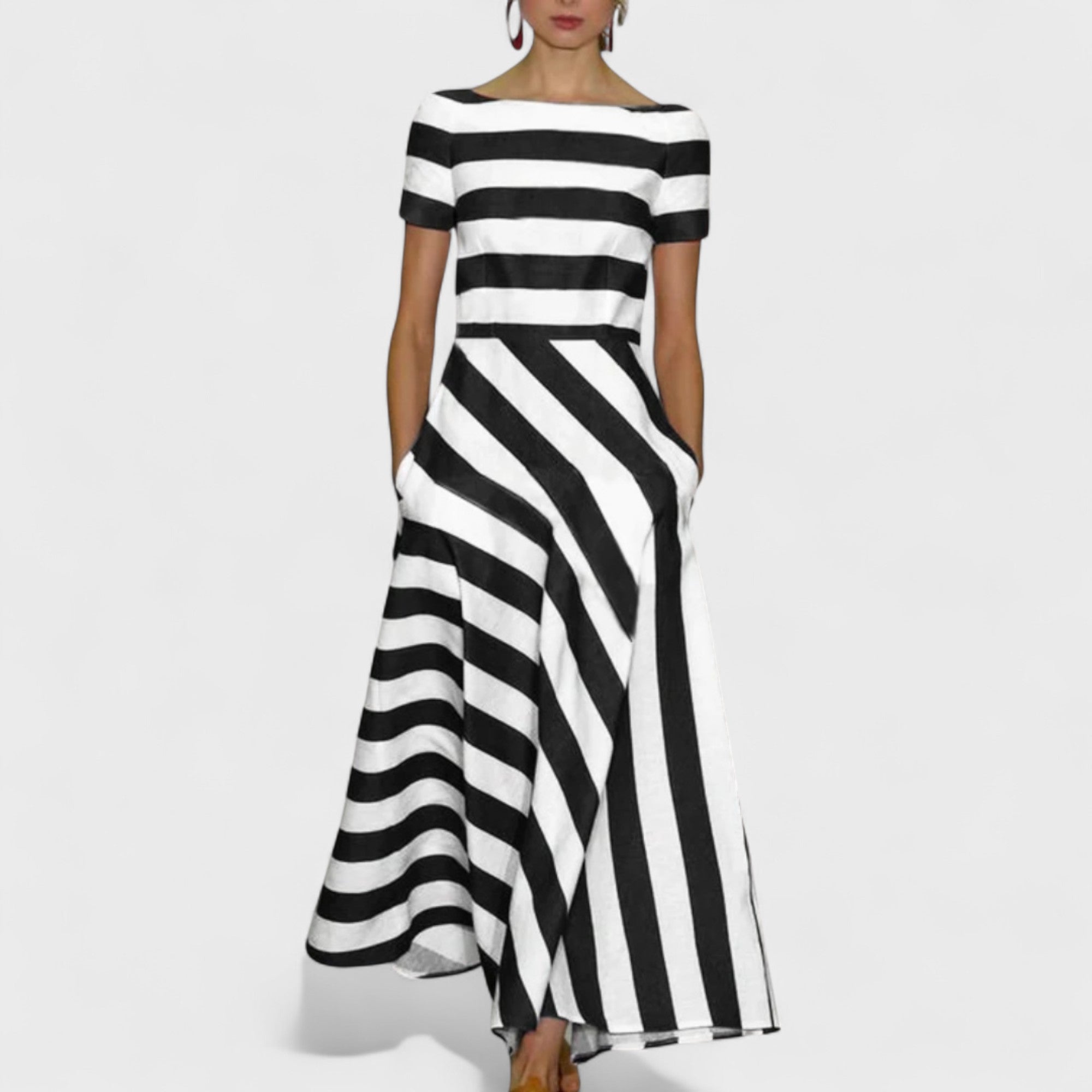 Terézia - Pruhované Šaty