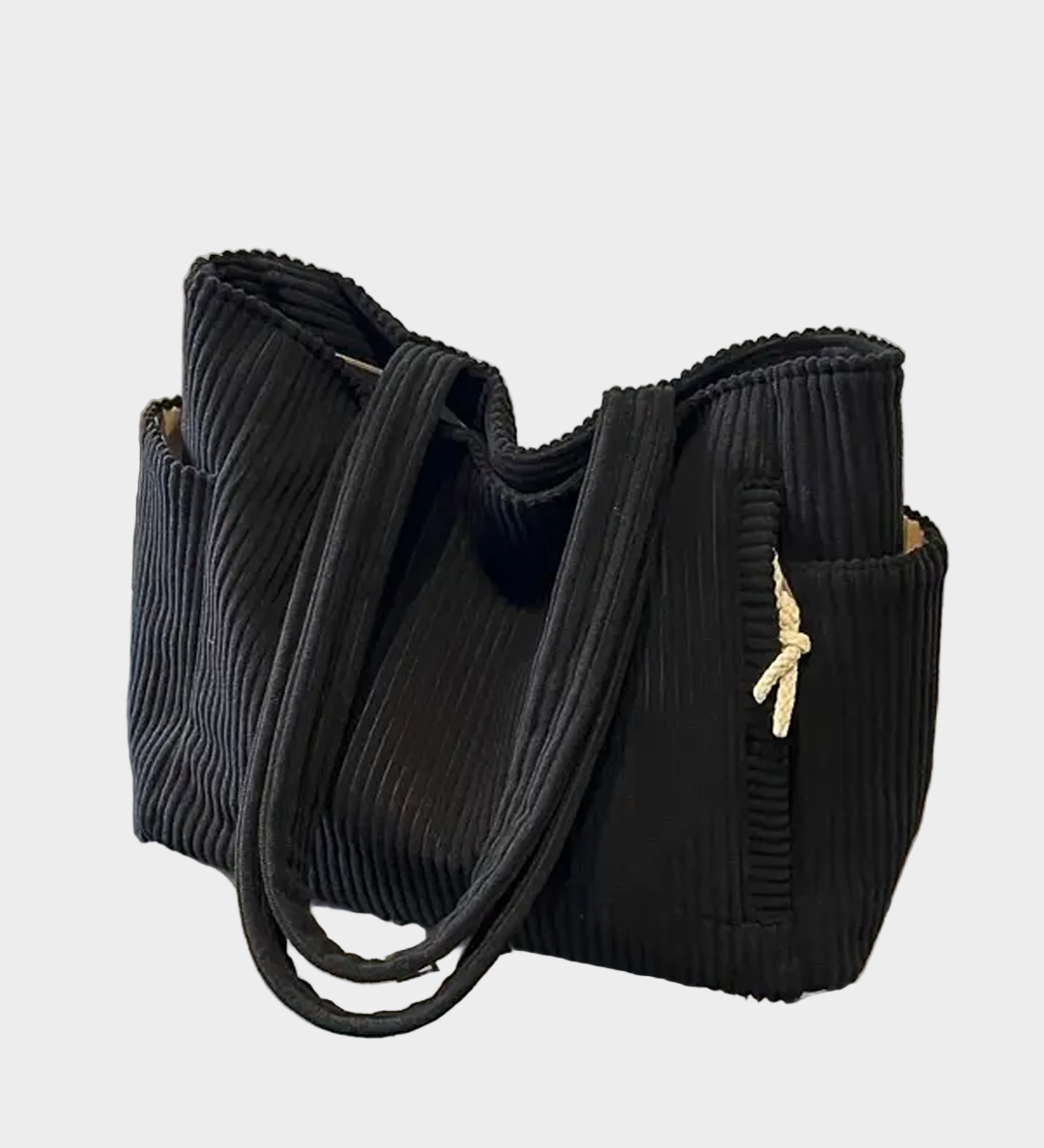 Pletená Taška Prez Rameno s Detailným Šnúrkovým Uzlom a Moderným Odtieňom