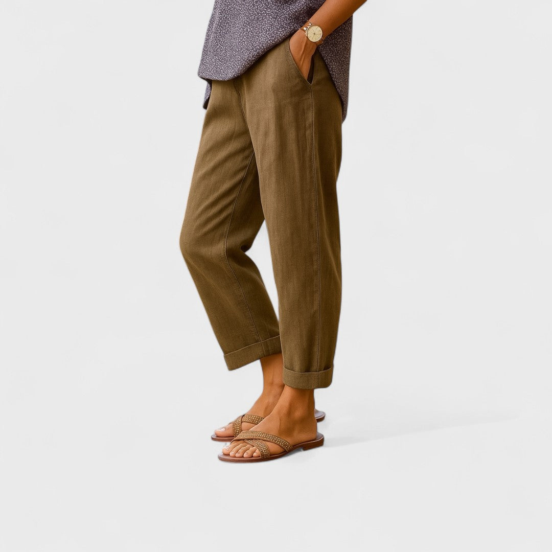 Odýlie - Letné nohavice z ľanu a bavlny