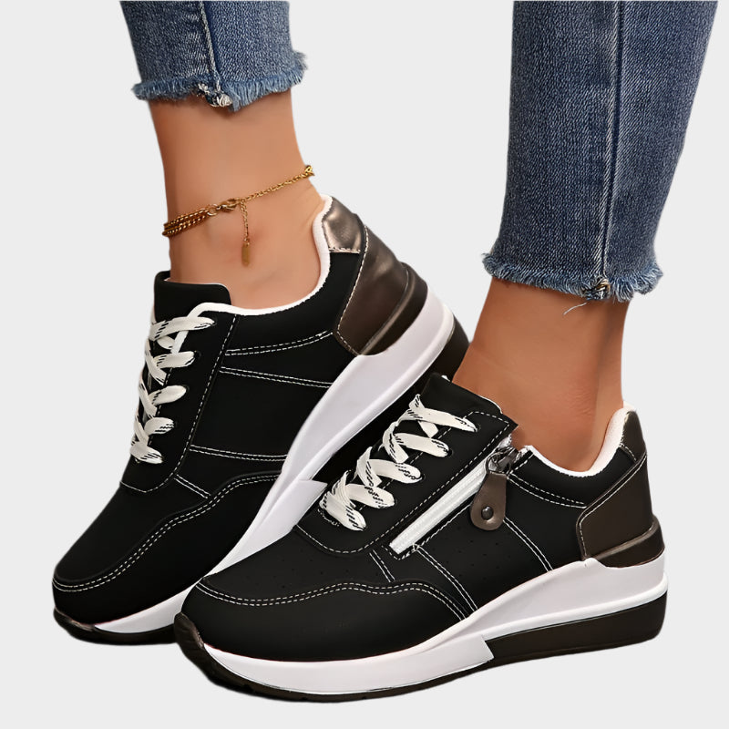 Ortopedické topánky so zipsom a pevnou podrážkou