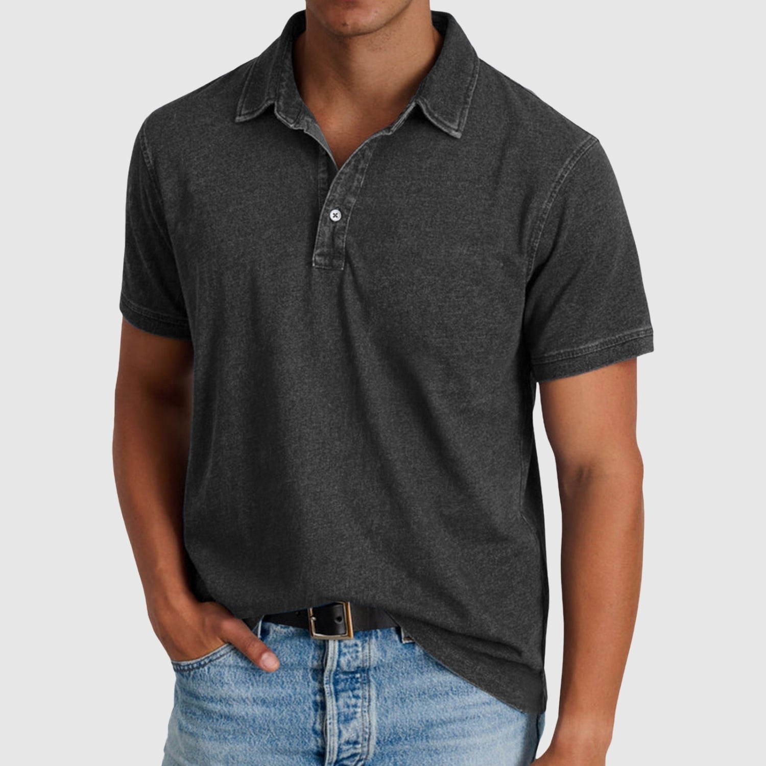 Vojtech – Vintage polo tričko s gombíkmi