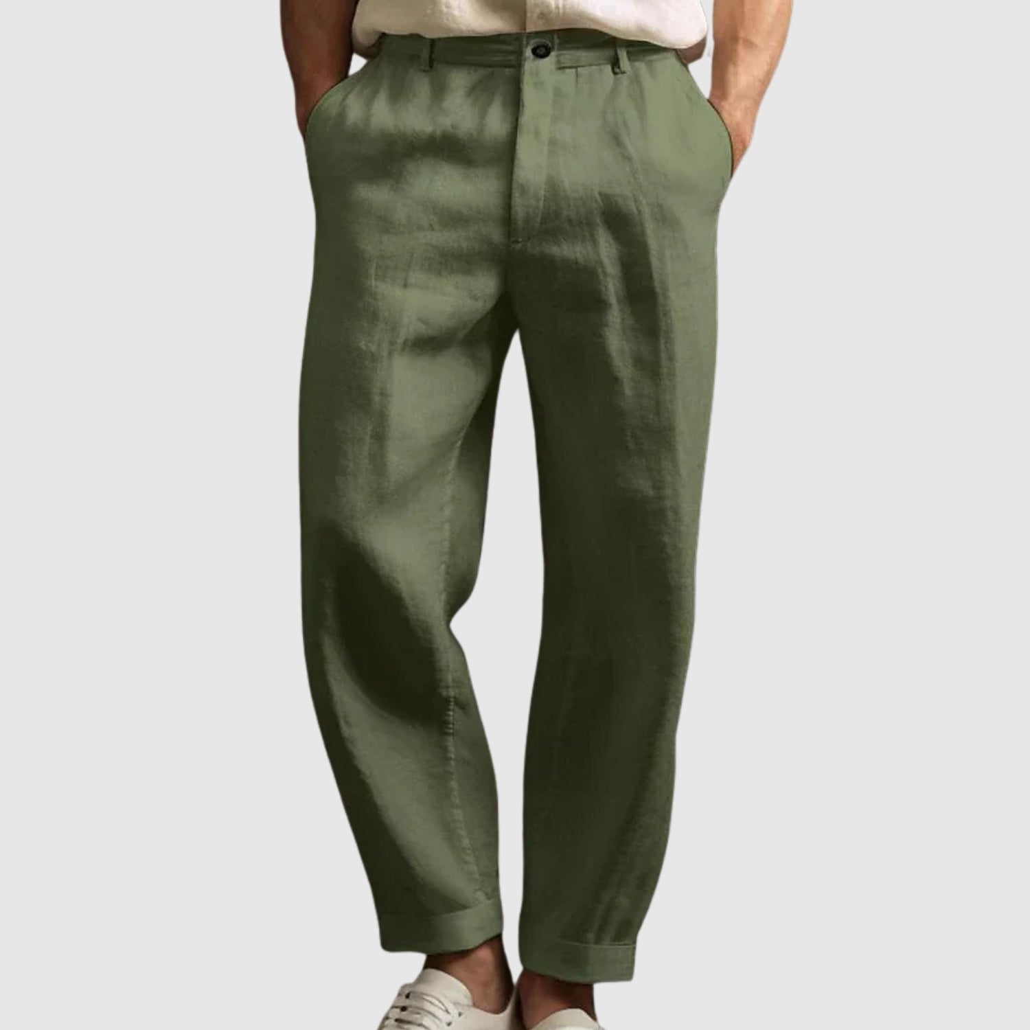 Pavol - Letné nohavice z bavlny a ľanu