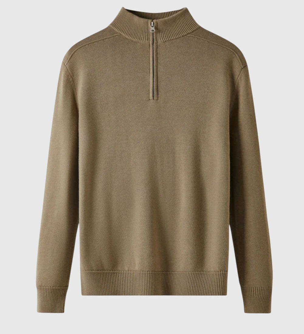 René - Sveter so zipsom z merino vlny Capri