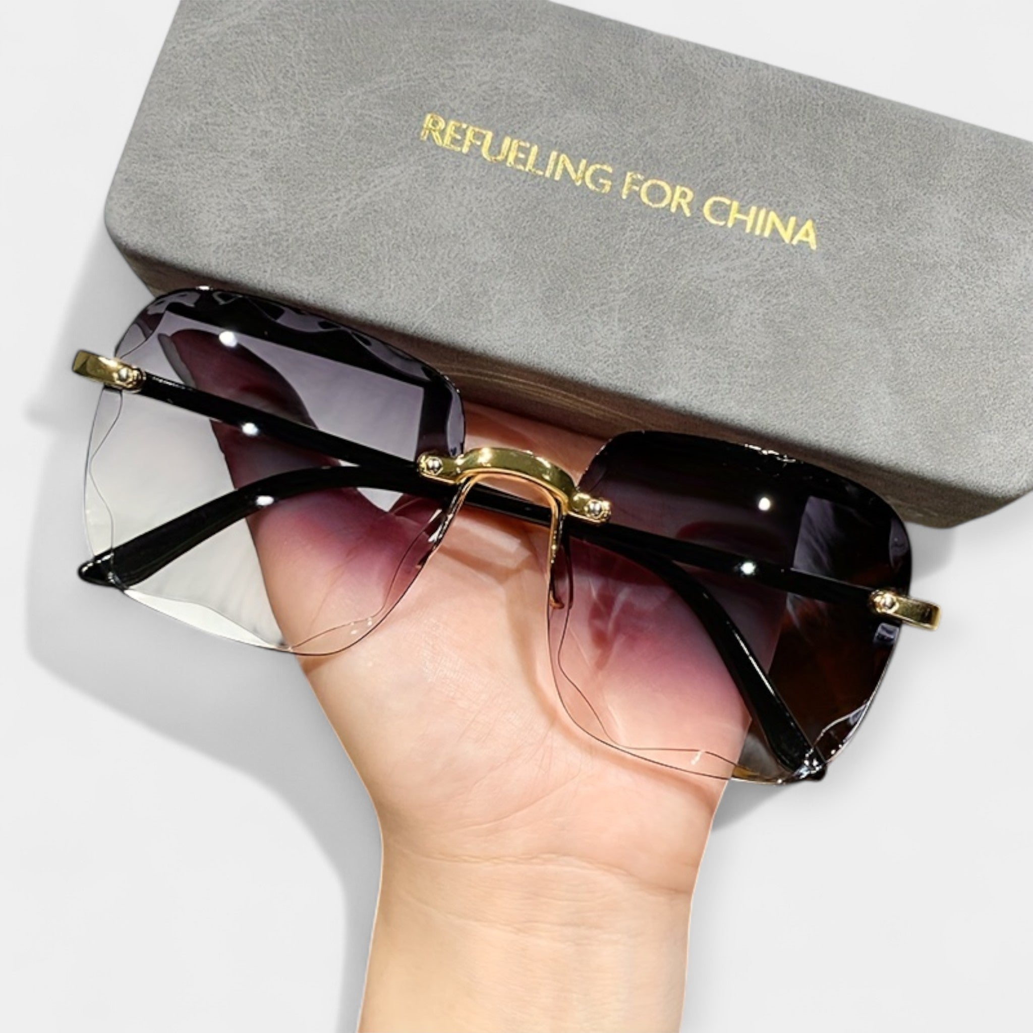 Klasické Retro Okuliare Bez Rámu