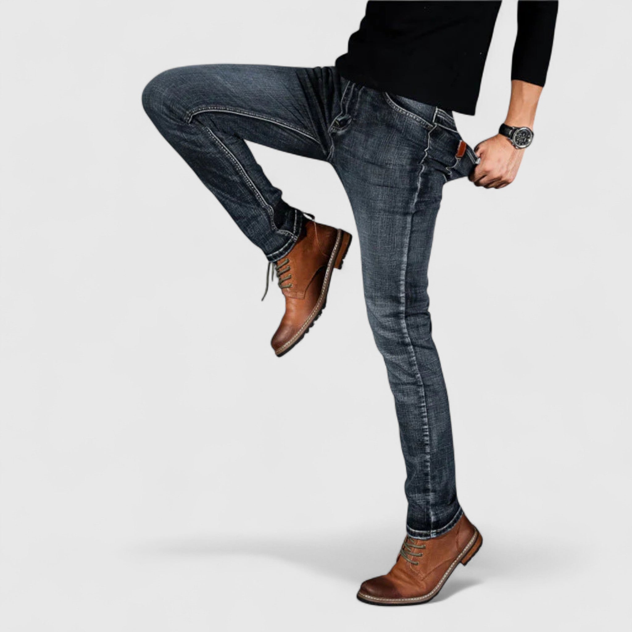 Prémiové elastické džínsy