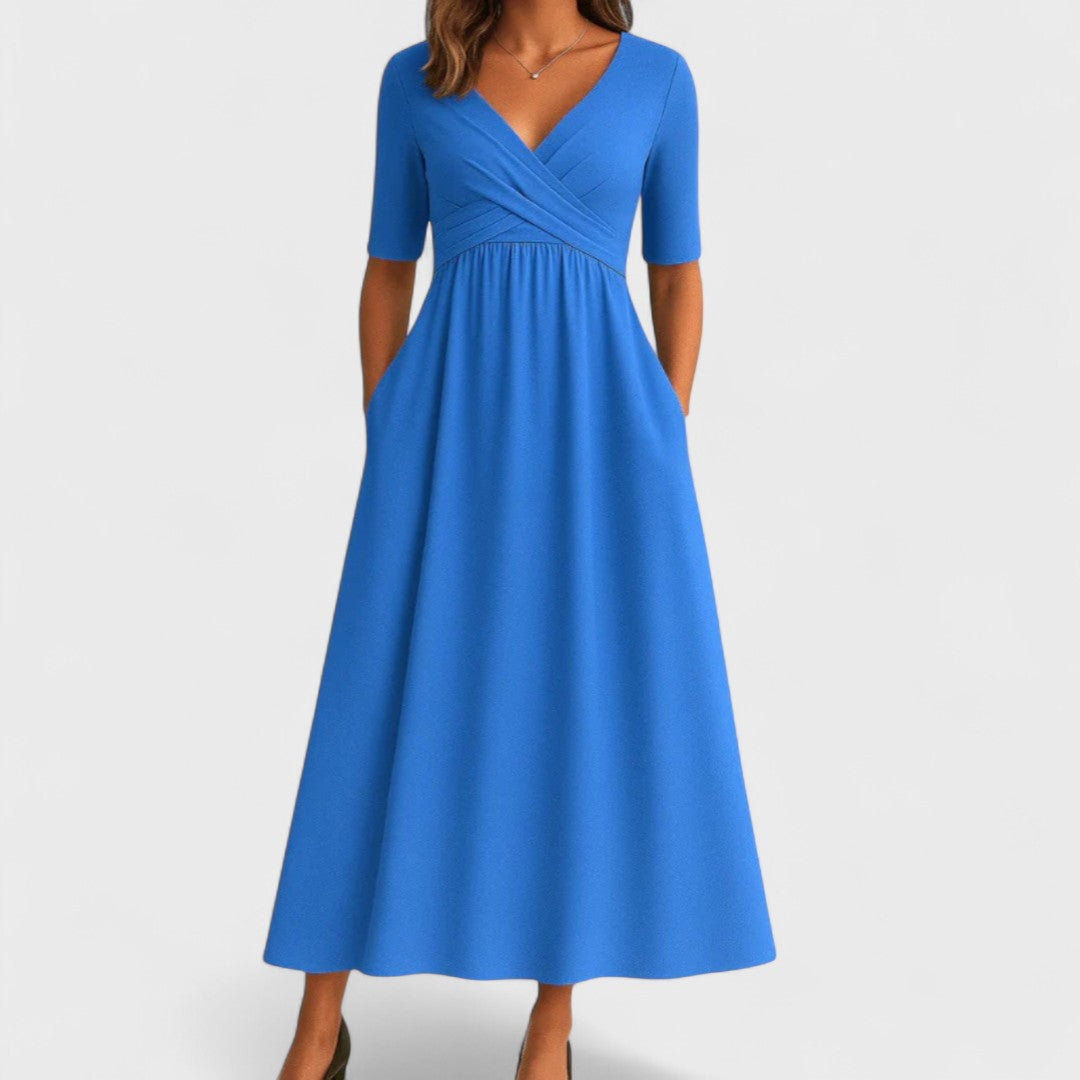 Leona - Elegantná Šaty so Špeciálnym Výstrihom