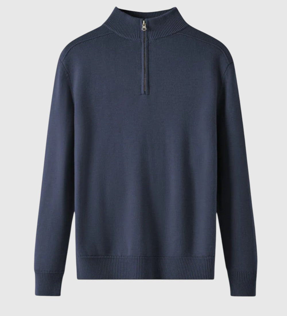 René - Sveter so zipsom z merino vlny Capri