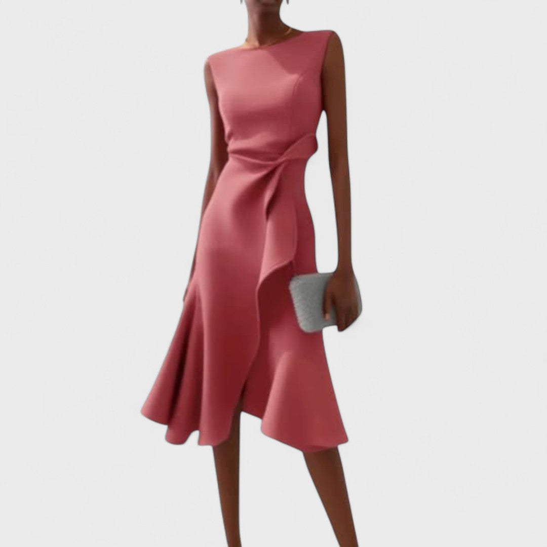 Andrea - Asymetrická šaty s elegantnými nariaseniami