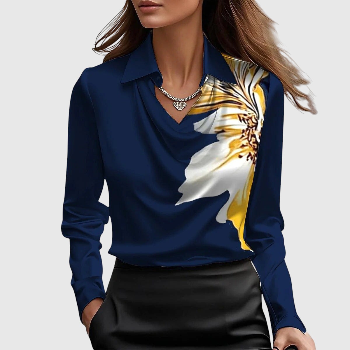 Adela – Elegantná saténová blúzka