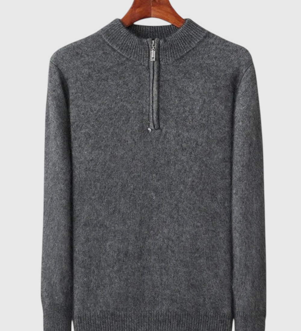 Vlastimil - Kardigán z kašmíru Genève so zipsom