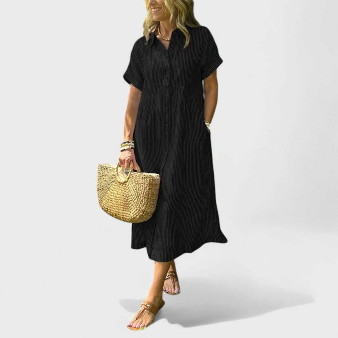 Angela - Vzdušná Rárovaná Šaty