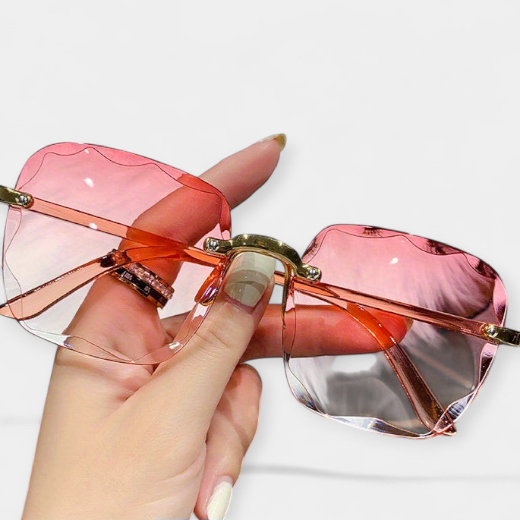 Klasické Retro Okuliare Bez Rámu