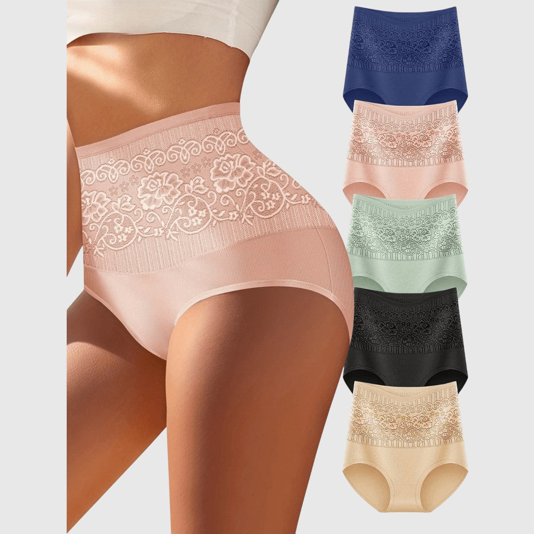 Adéla - Čipkované stiahnuté bikinové nohavičky