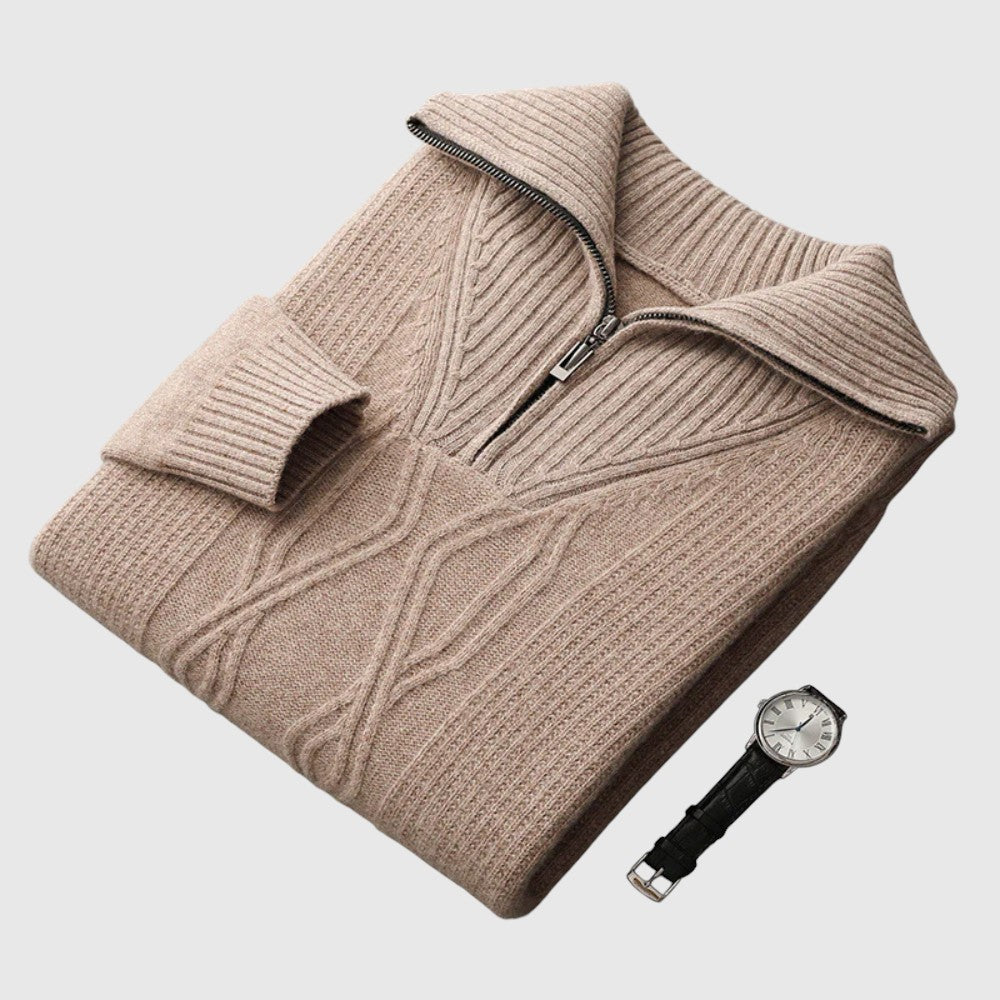 Norbert - Pulóver s ťahákom Taranto z merino vlny