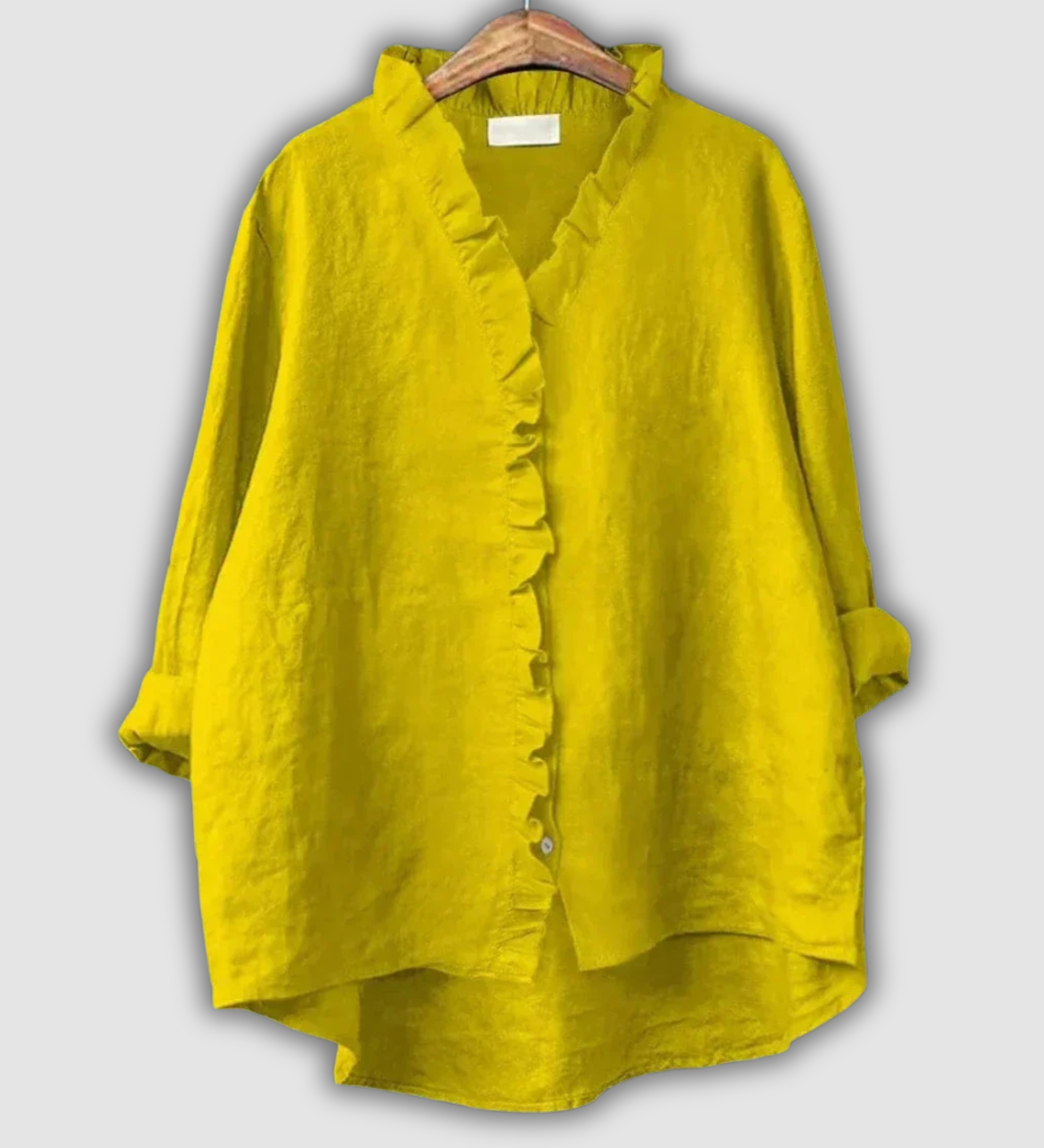 Ľanová Hnedá Blúzka Pokoj