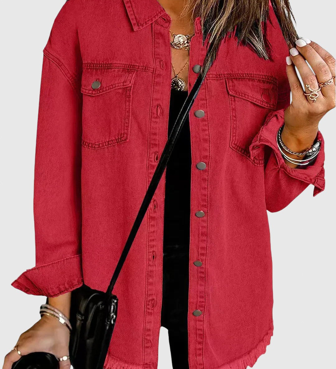 Ruža – Dámska mestská kožená bunda