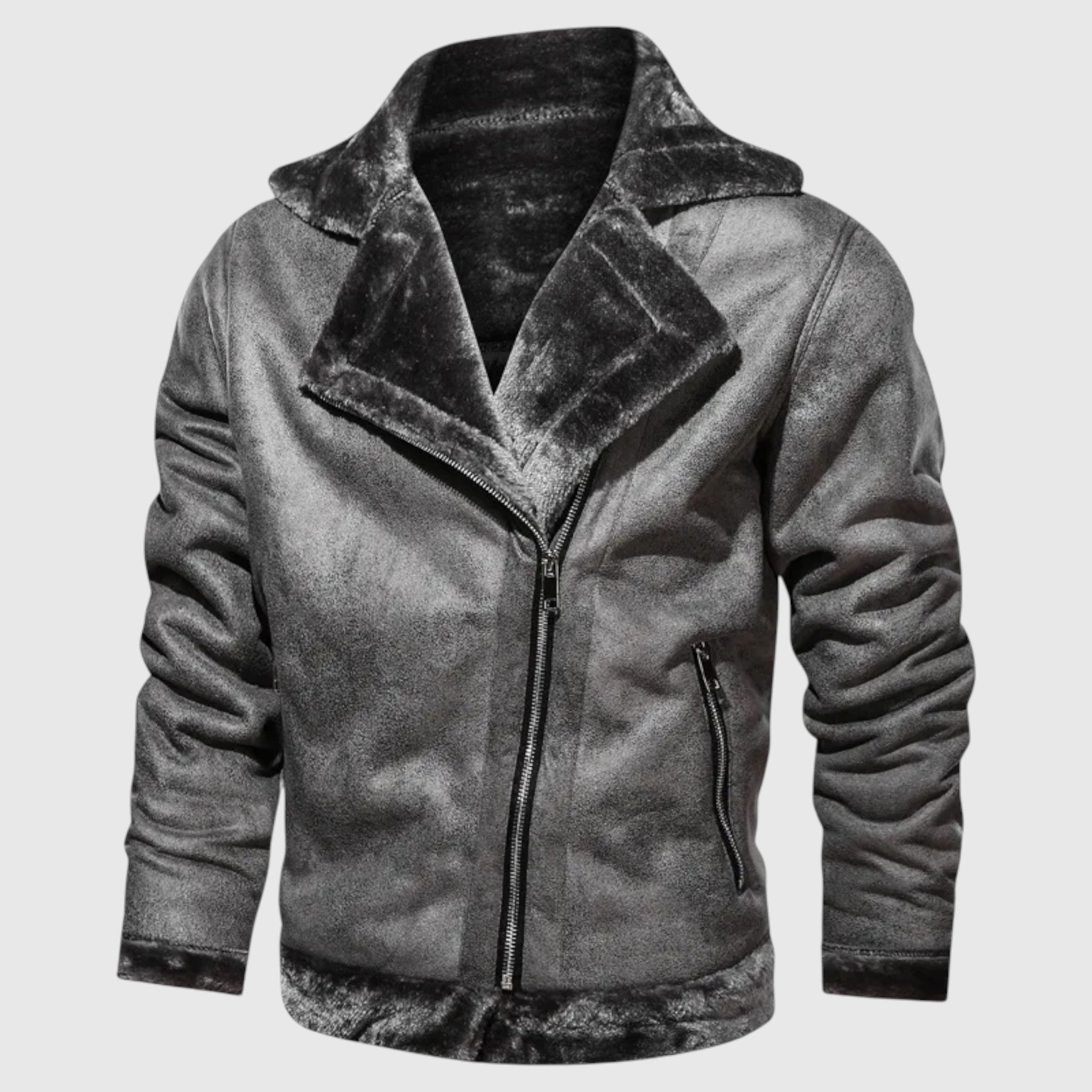 Nikolaj - Kožená bunda s páperím