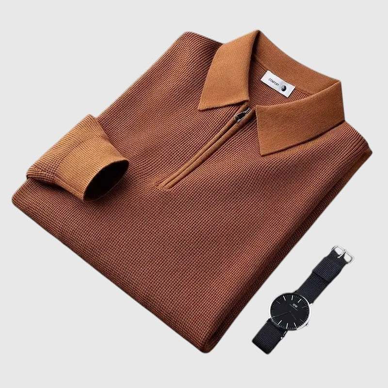 Celestín - Elegantná pánska blúza so zipsom