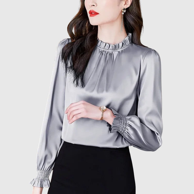 Jana - Elegantná saténová blúzka