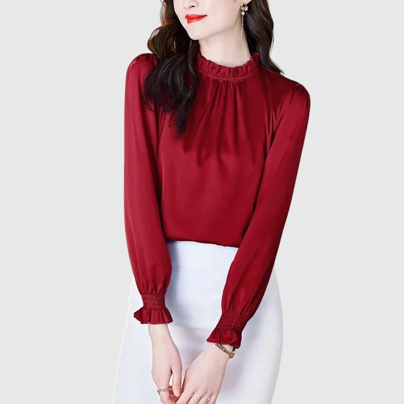 Jana - Elegantná saténová blúzka