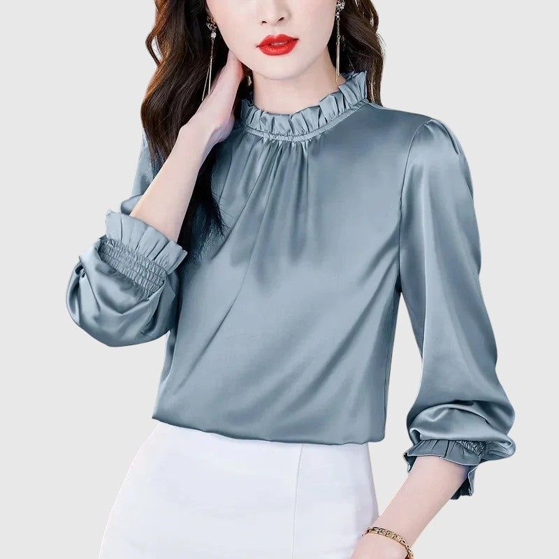 Jana - Elegantná saténová blúzka