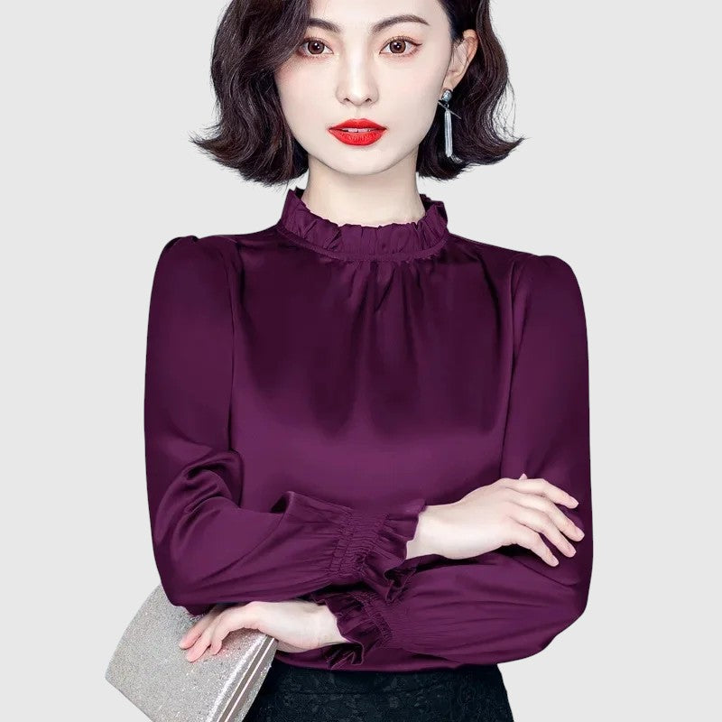 Jana - Elegantná saténová blúzka