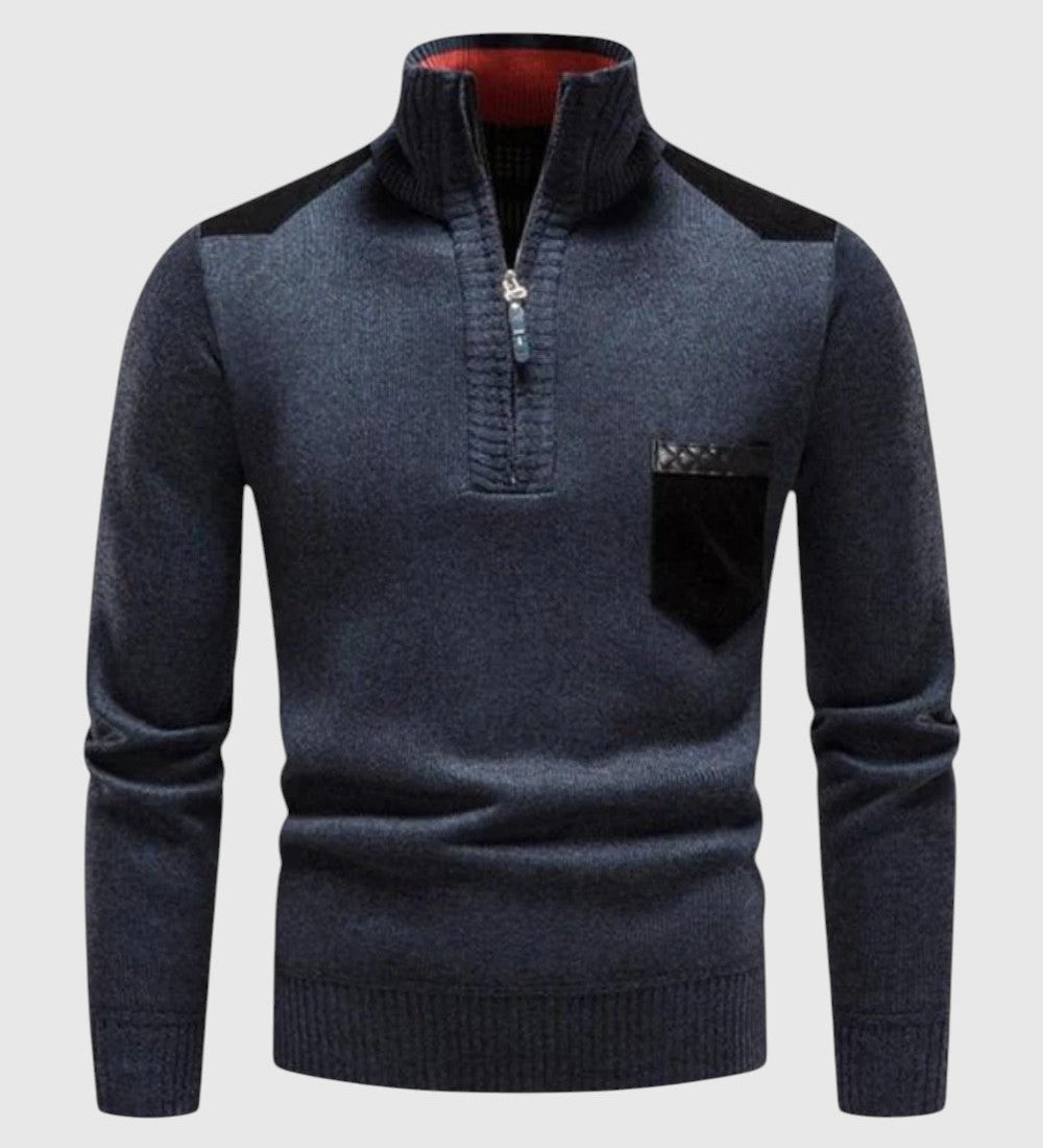 Dalibor - Pulóver z vlny so zipsom