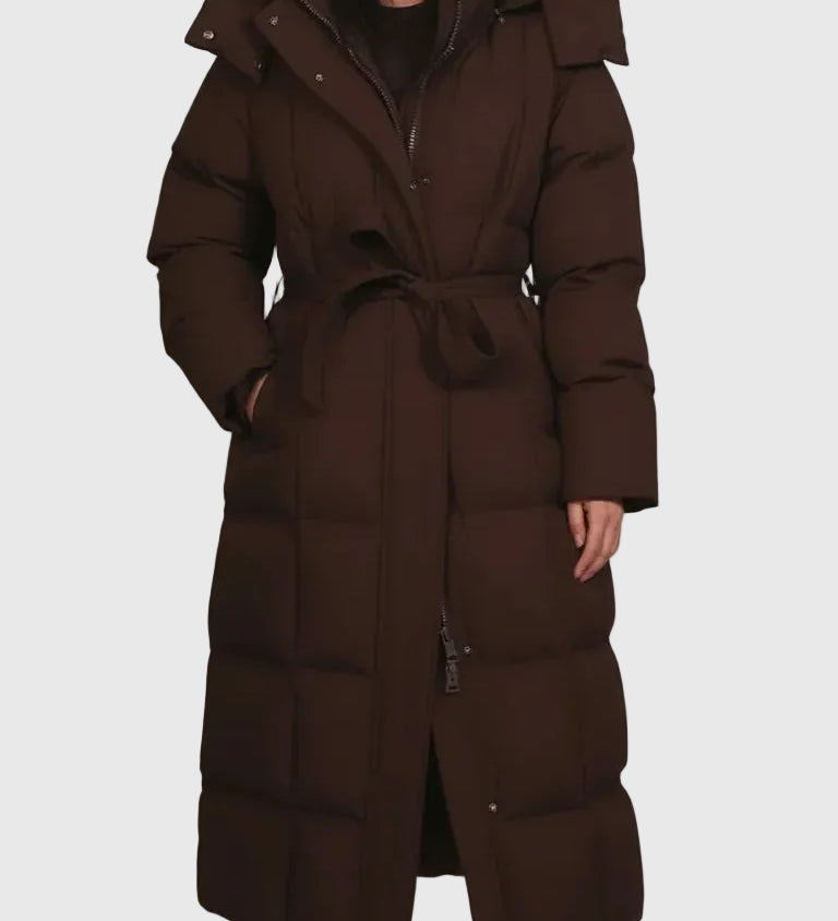 Elina - Luxusný Dlhý Puffer Kabát