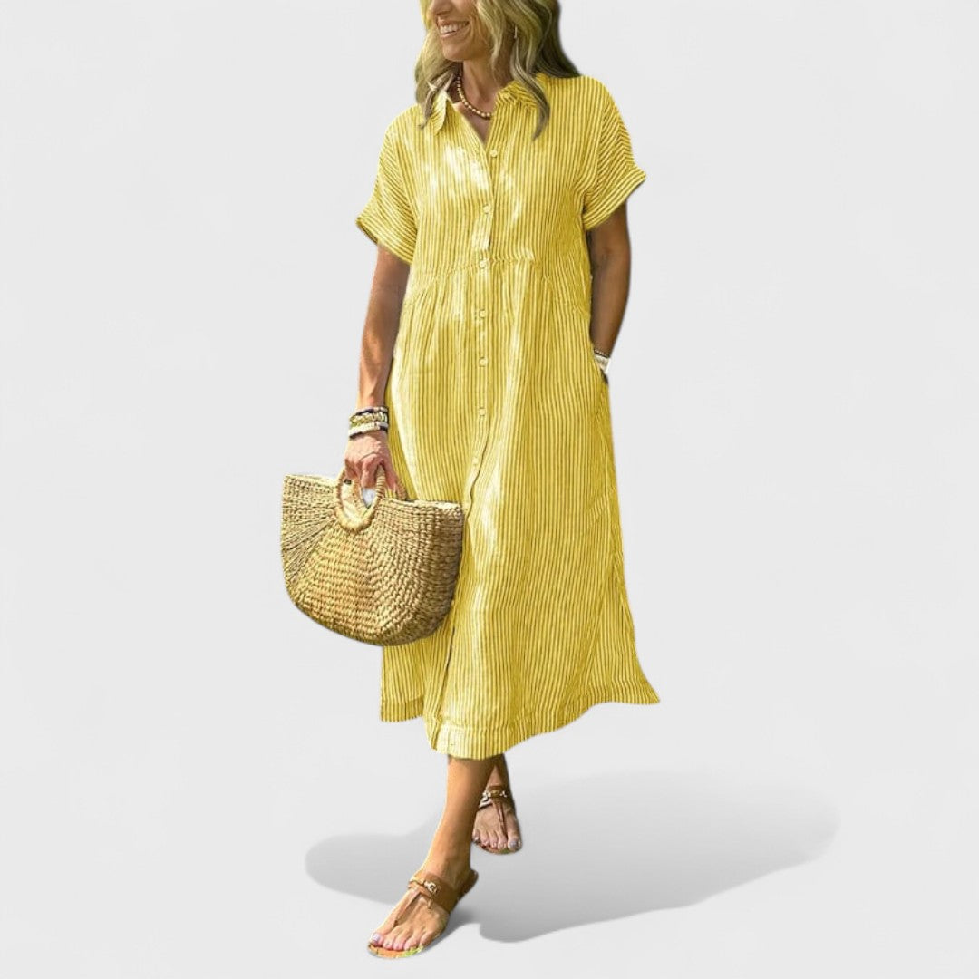 Angela - Vzdušná Rárovaná Šaty