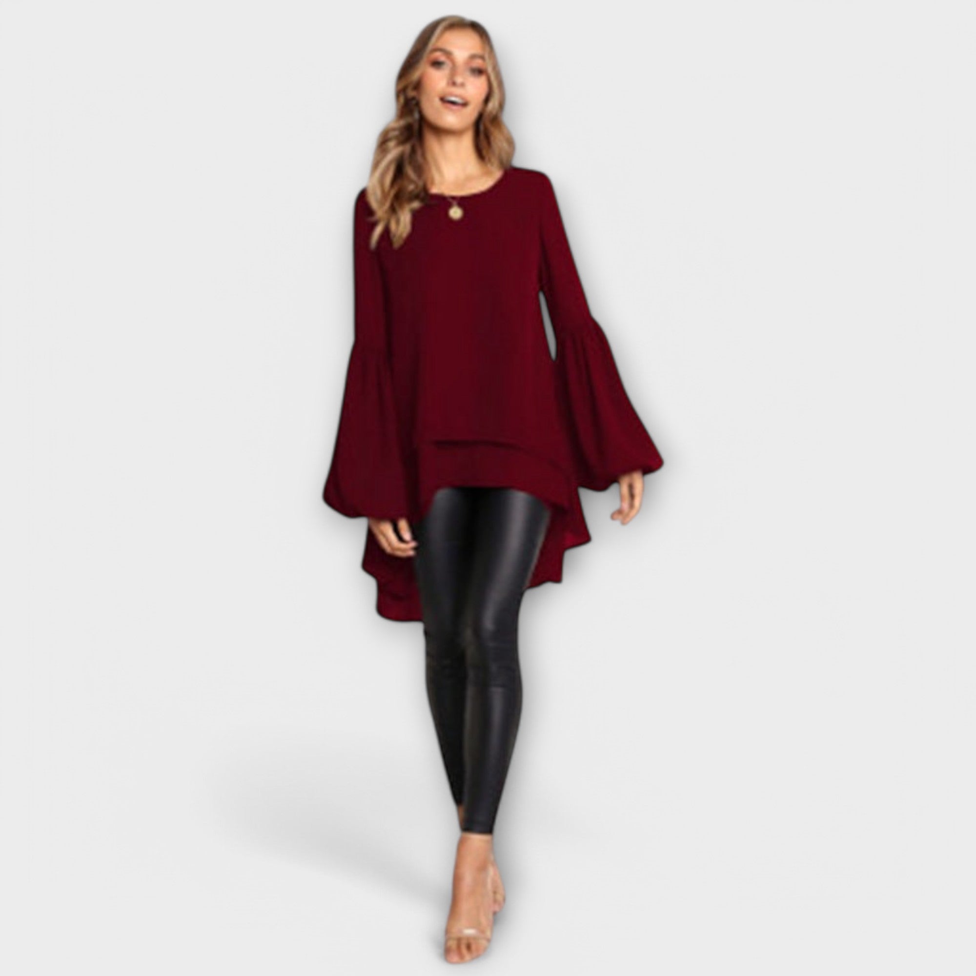 Aria - Perfektná jarná blúzka s okrúhlym výstrihom