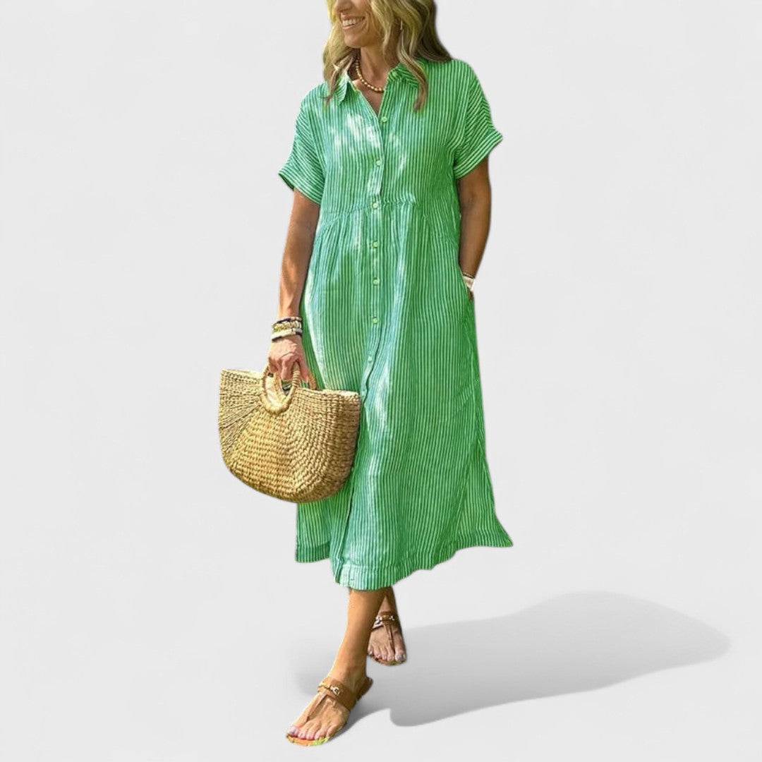 Angela - Vzdušná Rárovaná Šaty