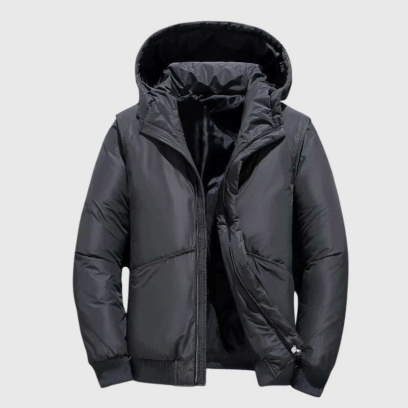 Josef - Prešívaná bunda s kapucňou a odolným povrchom