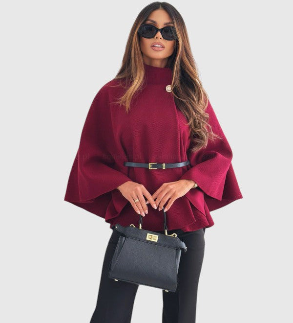 LEA - Štýlová bunda s motýlími rukávmi a opaskom