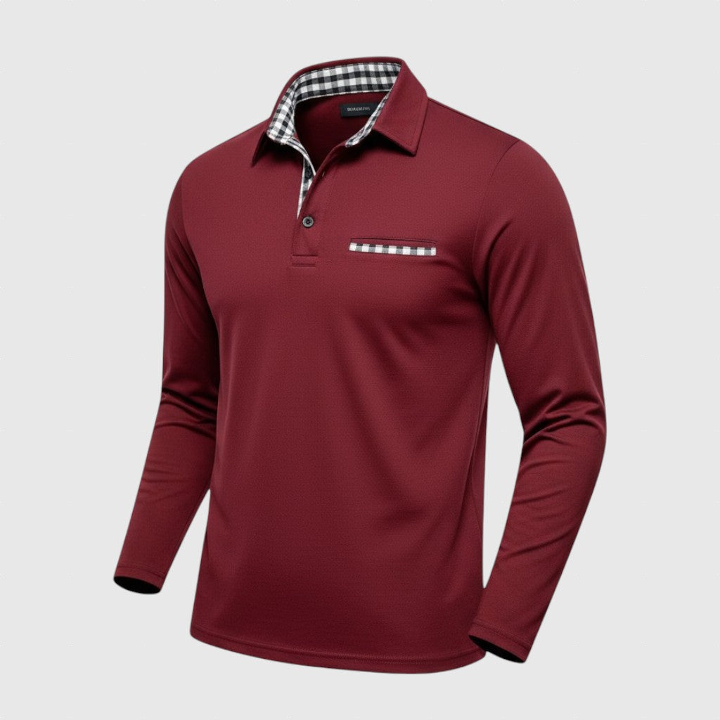 Ivan - Polo košeľa s dlhými rukávmi