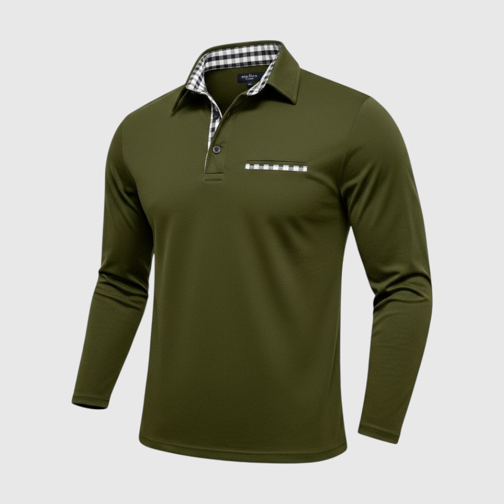 Ivan - Polo košeľa s dlhými rukávmi