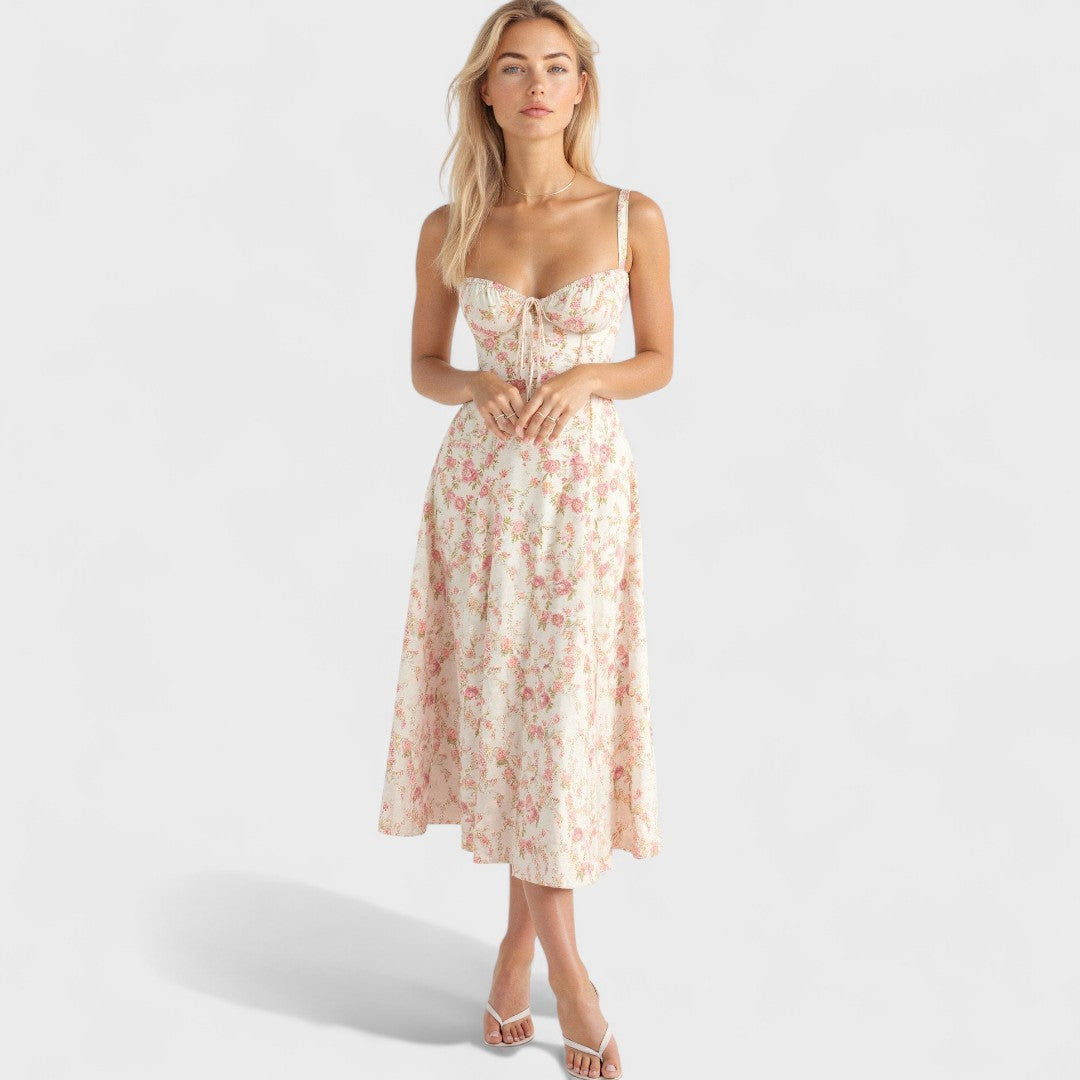 Kiana - Korzetová Midi Šaty