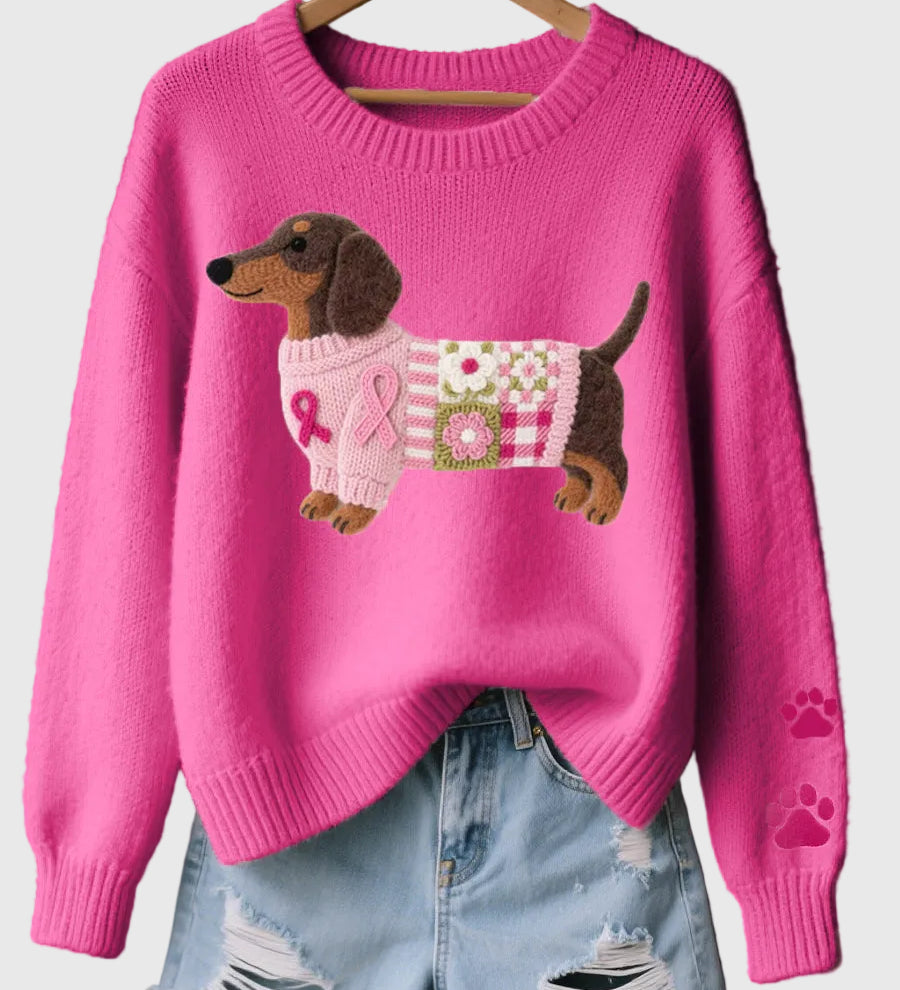 Naoni - Sveter s motivom jazvečíka z vlny