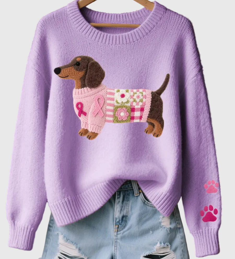 Naoni - Sveter s motivom jazvečíka z vlny