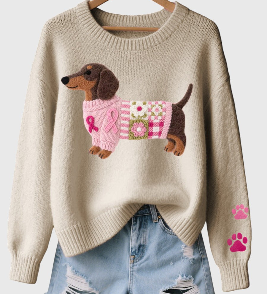 Naoni - Sveter s motivom jazvečíka z vlny