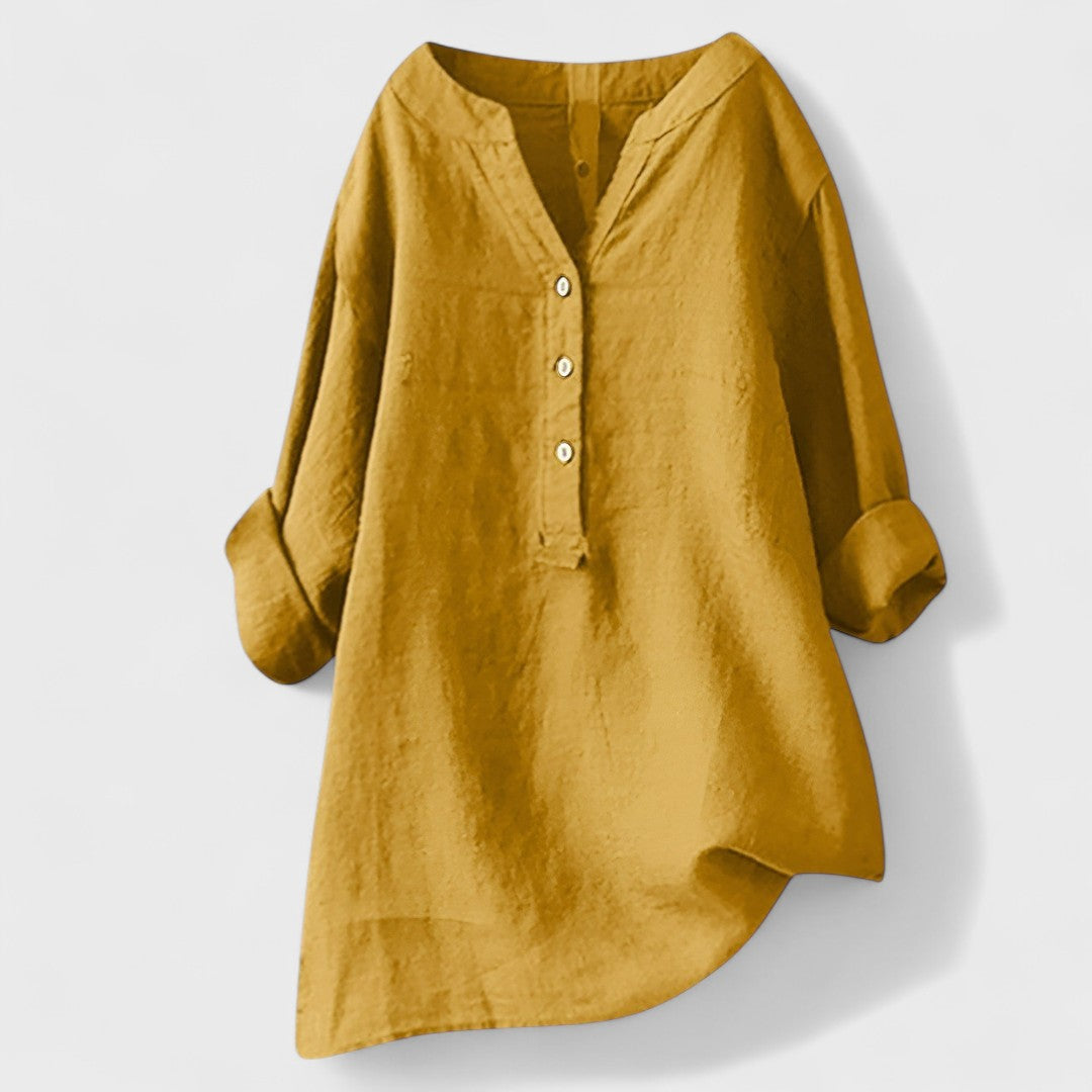 Freya - Pohodlná Košeľa s Gombíkmi