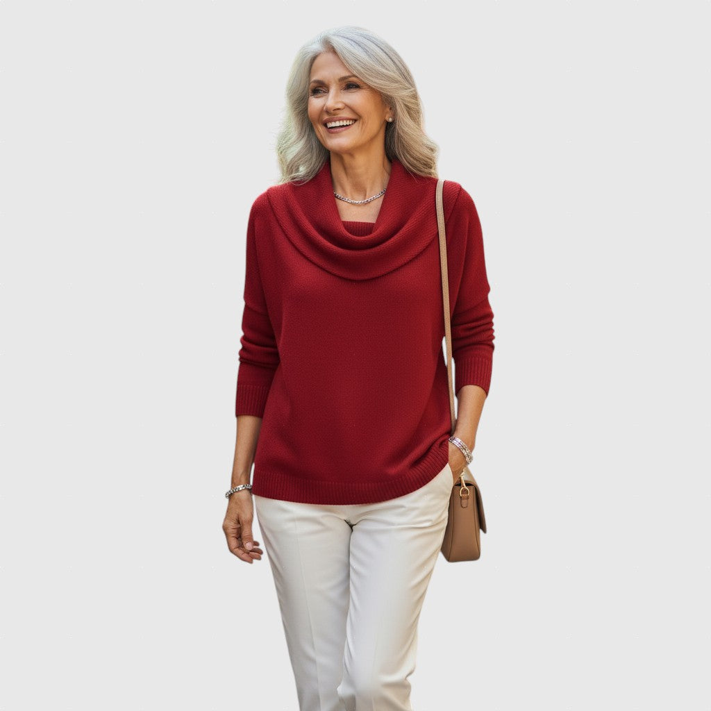 Eliza - Pulóver s šálovým golierom